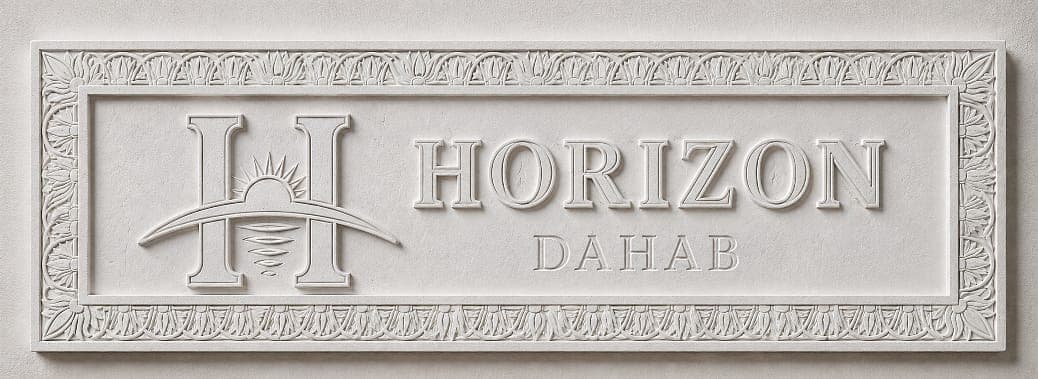 Horizon Dahab carved wall sign